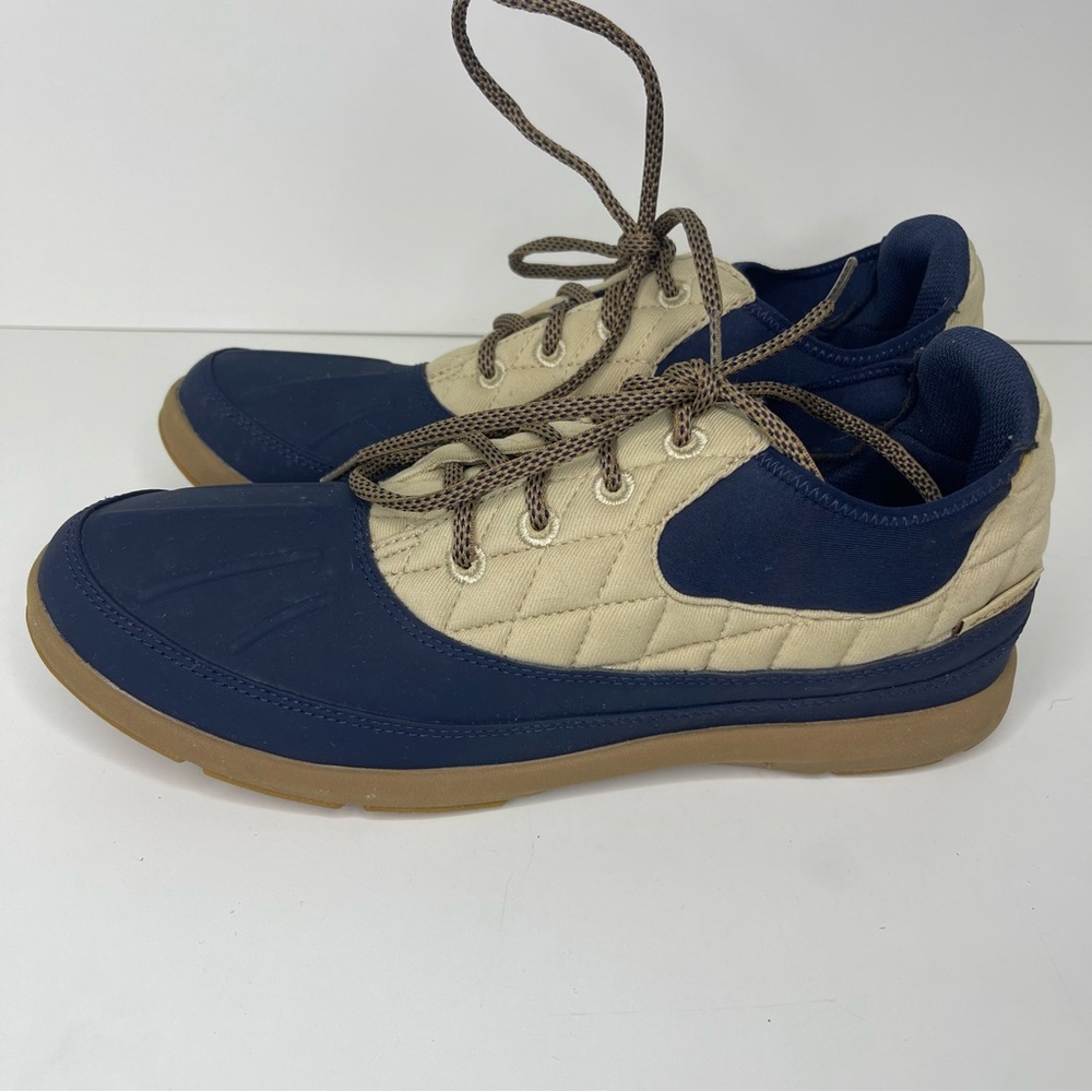 Columbia Womens 10 Navy Quilted Delray Duck II PFG Fishing Boots Sneakers Preppy